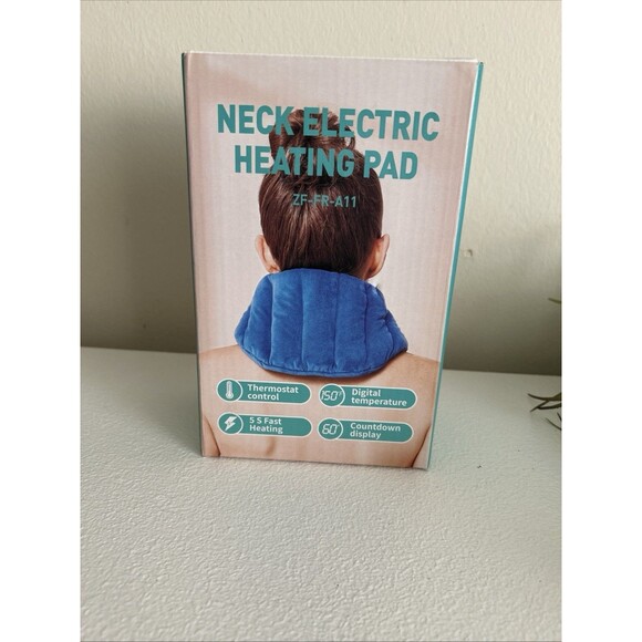 Heating Pad for Neck Hands-Free Electric Heated Neck Wrap Pain Relief - Picture 1 of 5